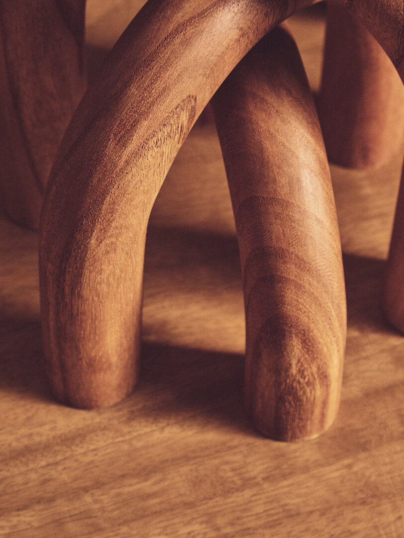 Silva Natural Wood Arch Sculpture Ornament