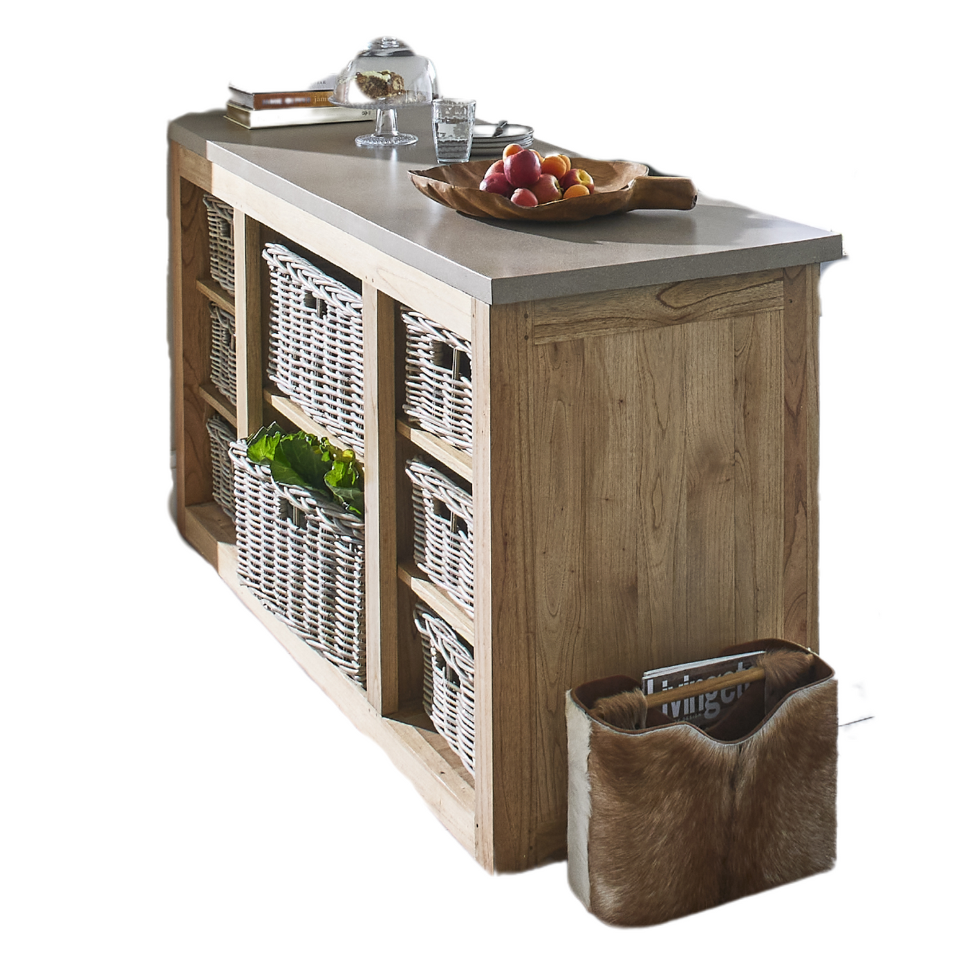 Jasper Natural Kitchen Table Island
