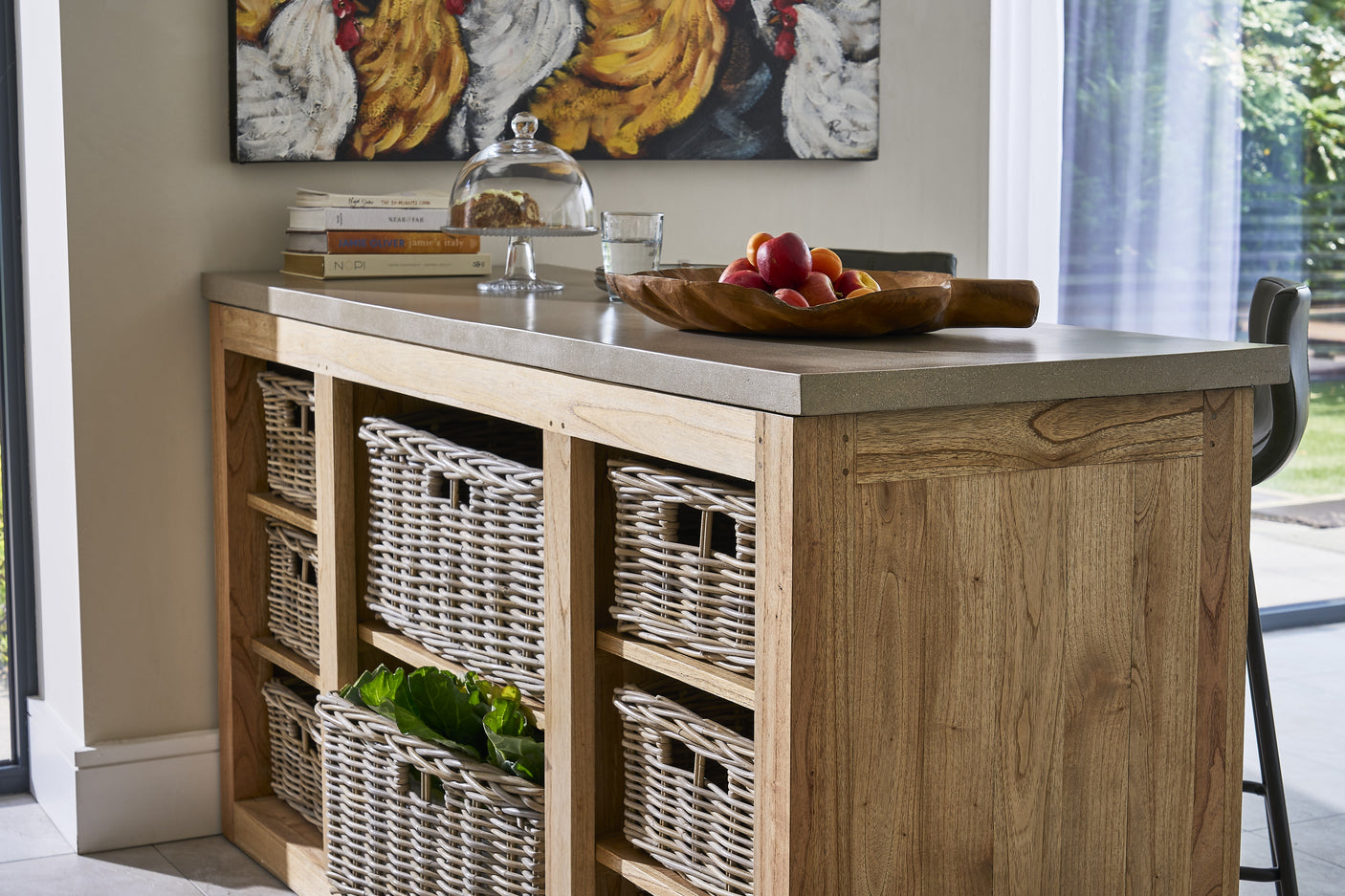 Jasper Natural Kitchen Table Island