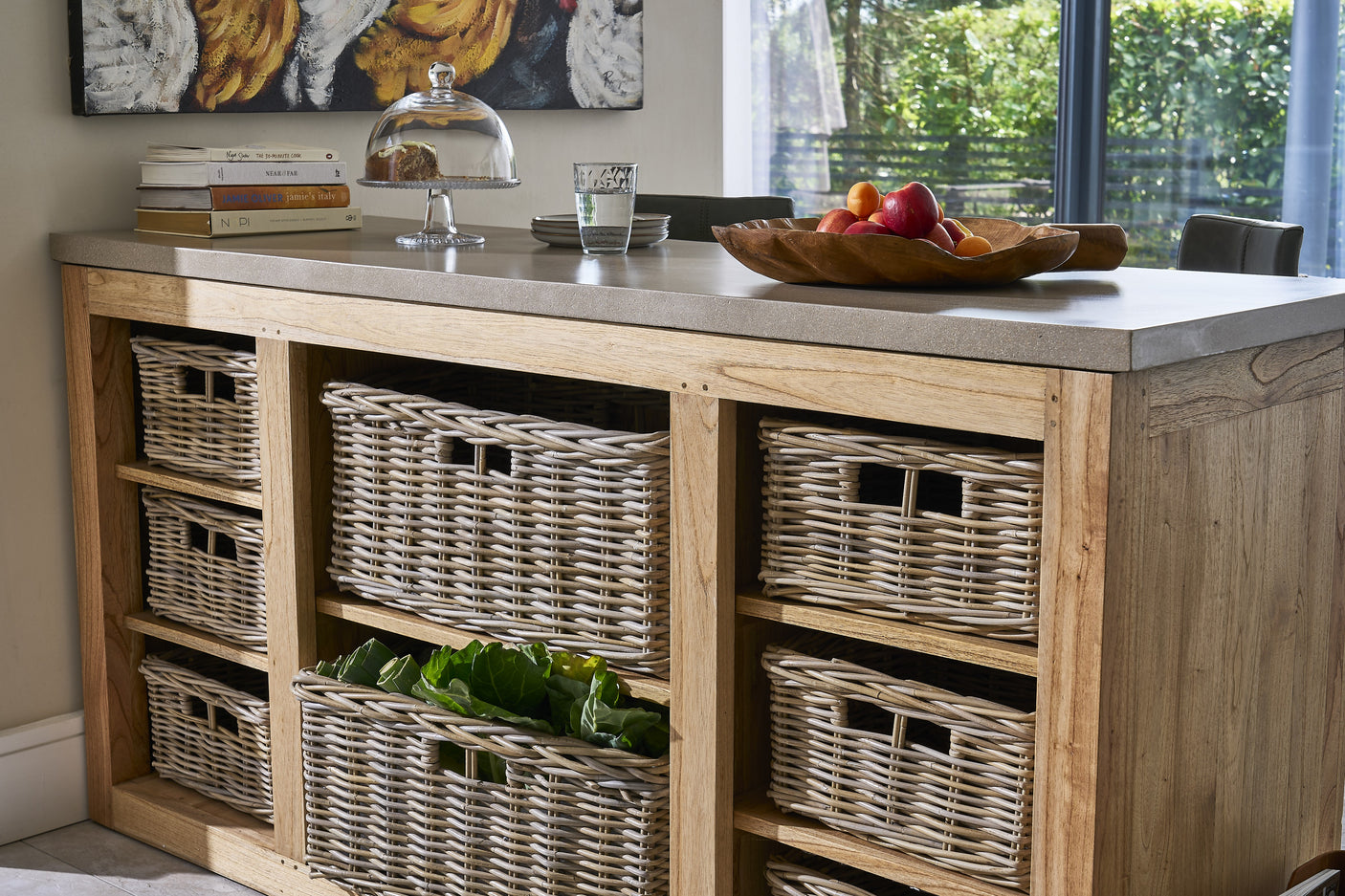 Jasper Natural Kitchen Table Island