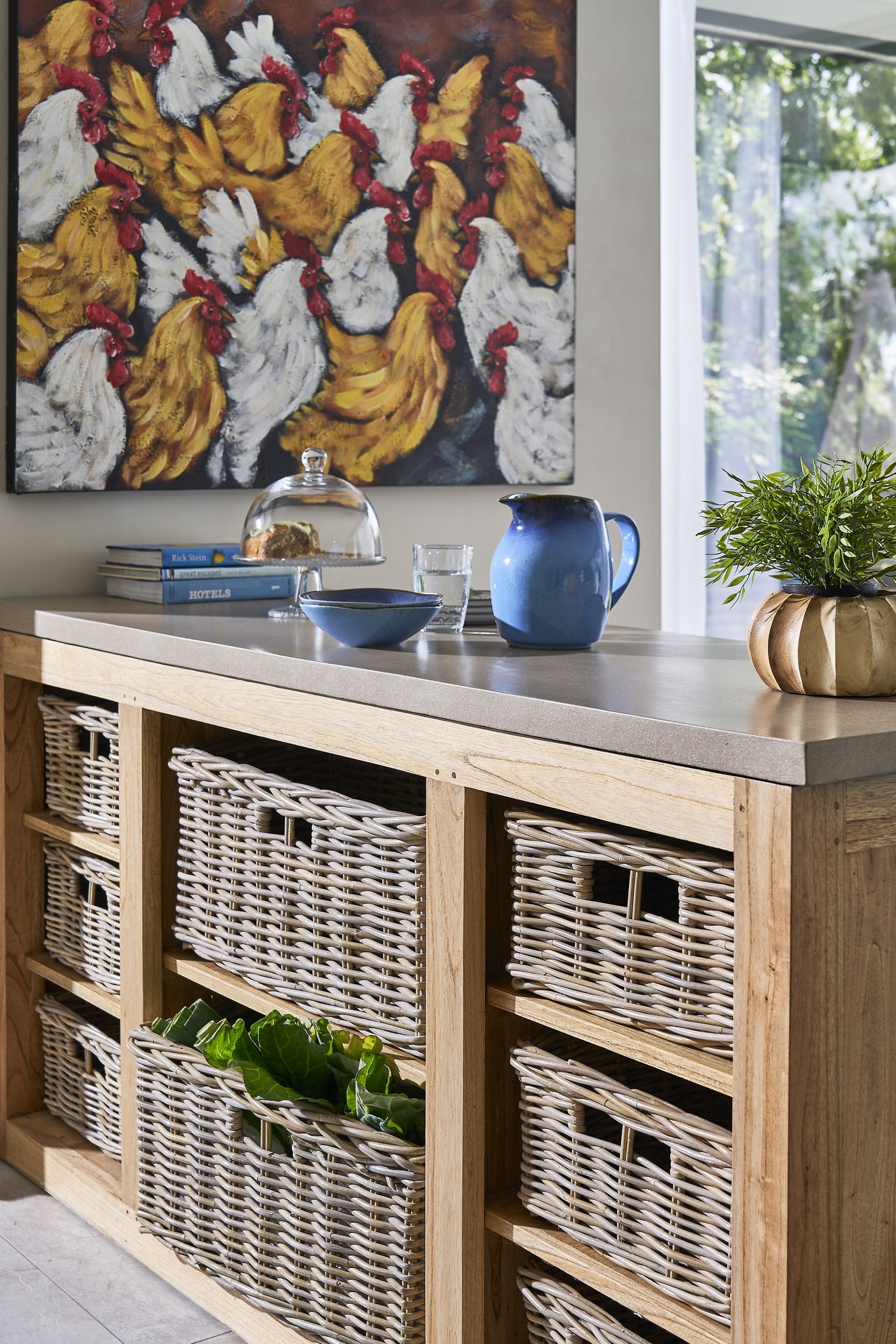 Jasper Natural Kitchen Table Island