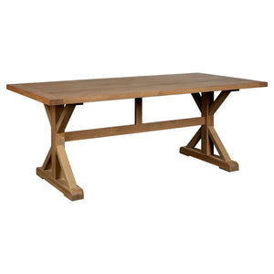 Arden Cross Legged Oak Dining Table