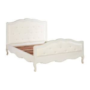 Vienne White Kingsize Bed