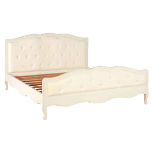 Vienne White Super Kingsize Bed