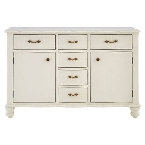 Vienne 6 Drawer White Sideboard