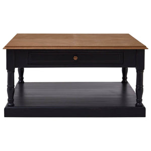 Vienne 1 Drawer Black Coffee Table
