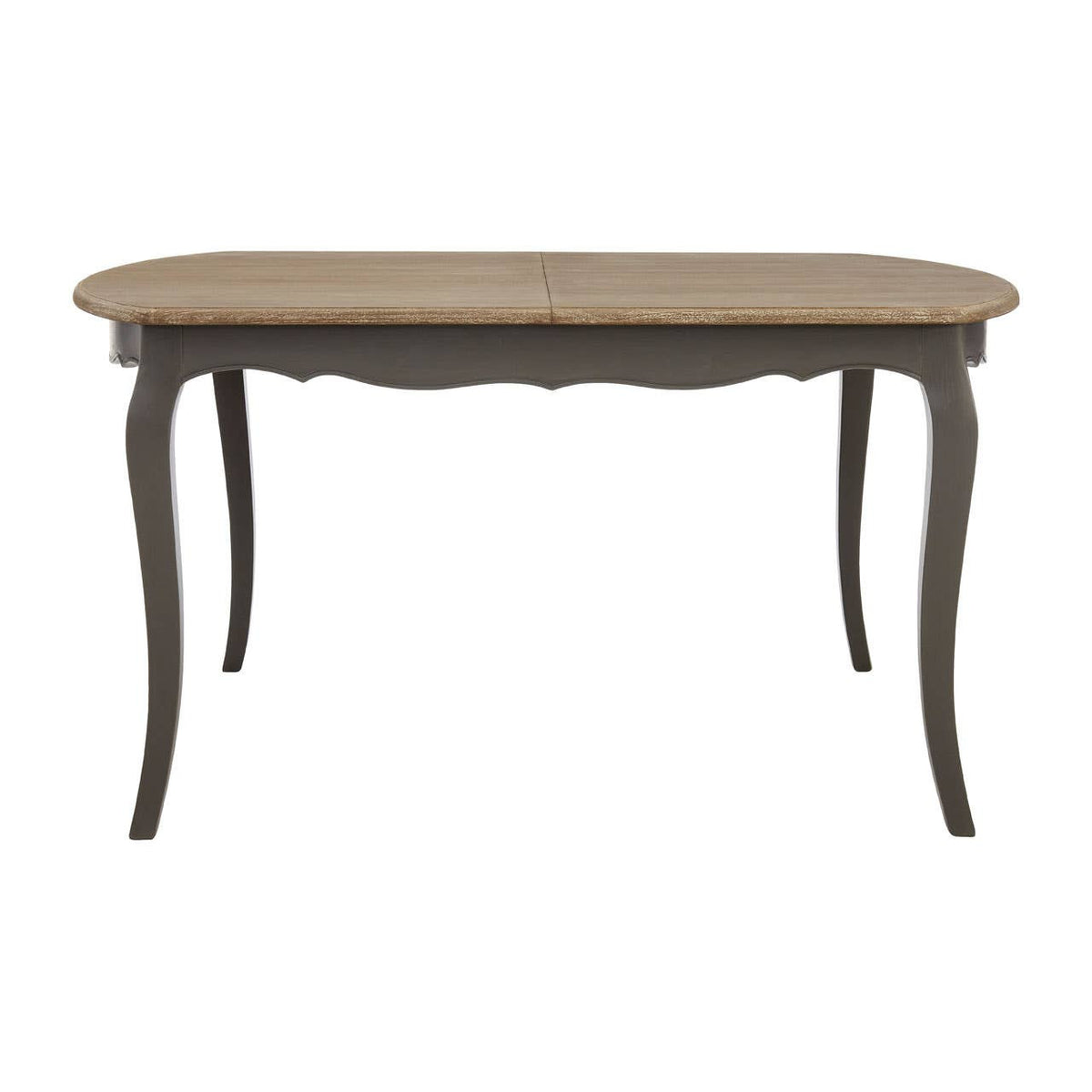 Vienne Wood & Dark Grey 4-6 Extendable Dining Table – Green & Gable