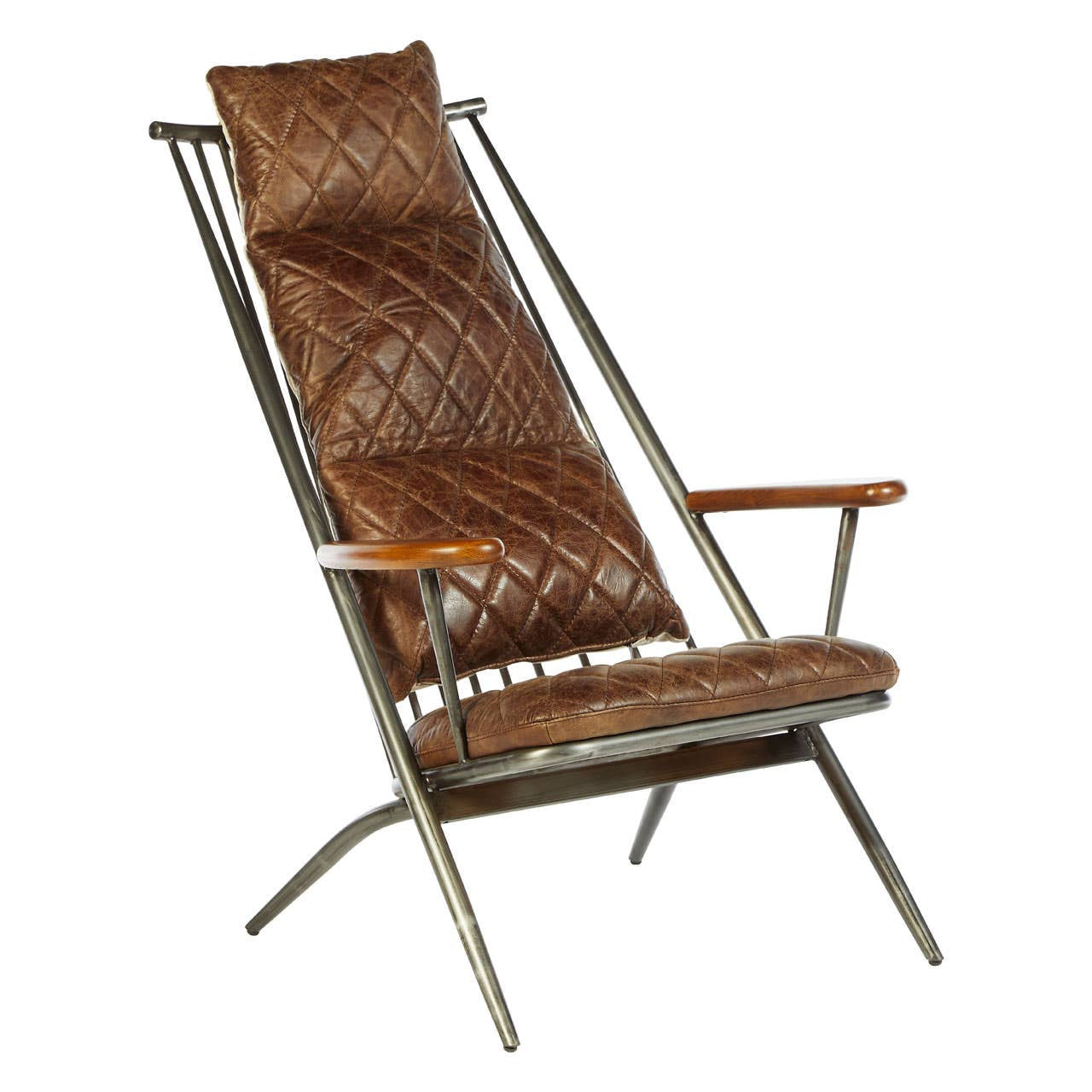 Durango Brown Leather Cocktail Chair