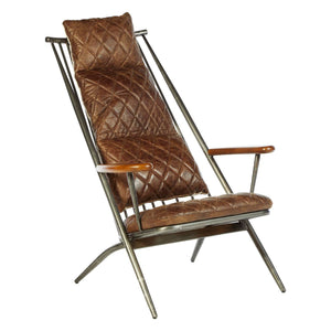 Durango Brown Leather Cocktail Chair