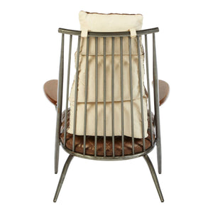 Durango Brown Leather Cocktail Chair