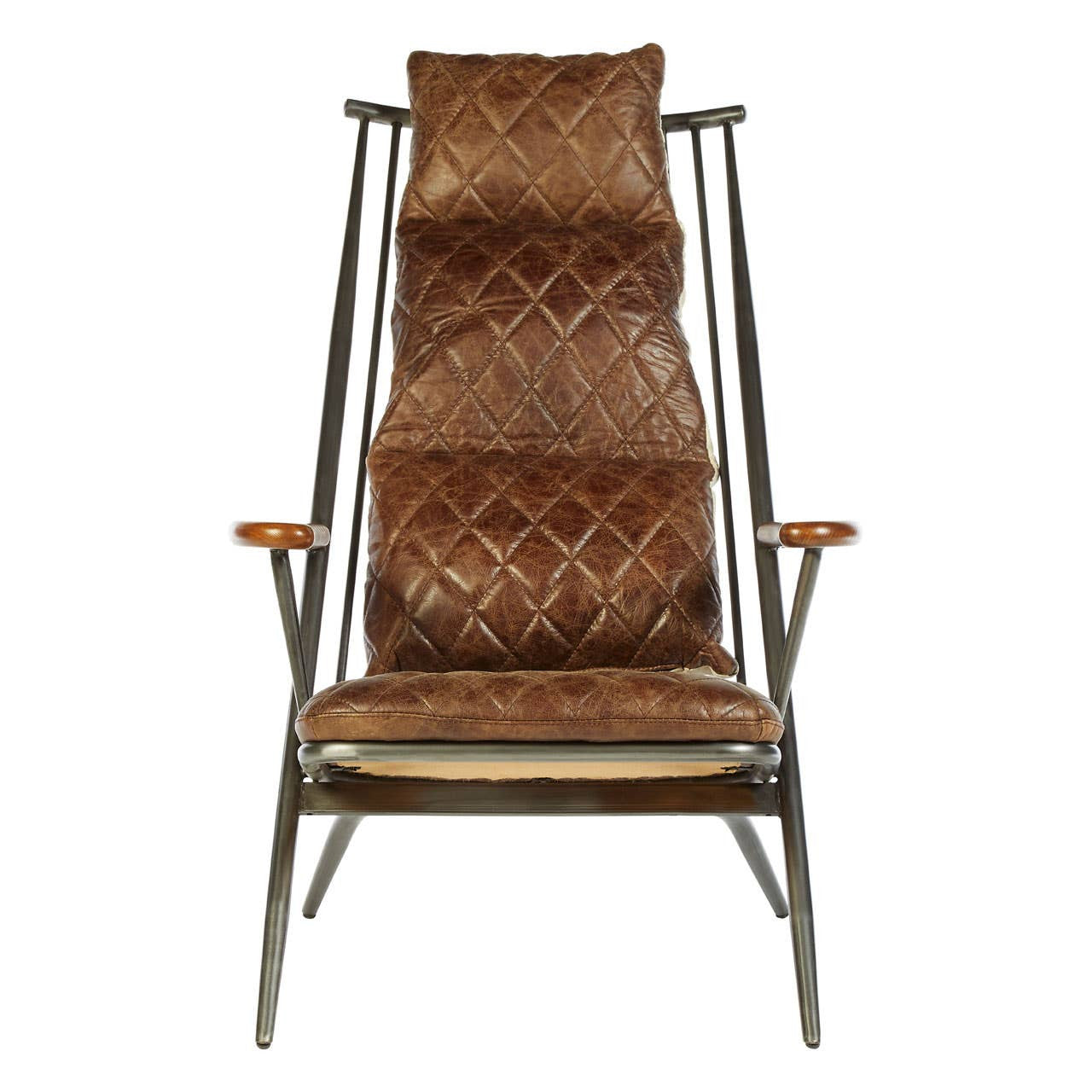 Durango Brown Leather Cocktail Chair