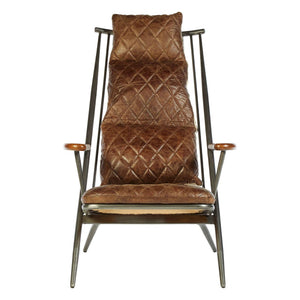 Durango Brown Leather Cocktail Chair