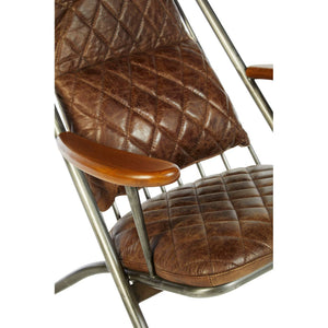 Durango Brown Leather Cocktail Chair