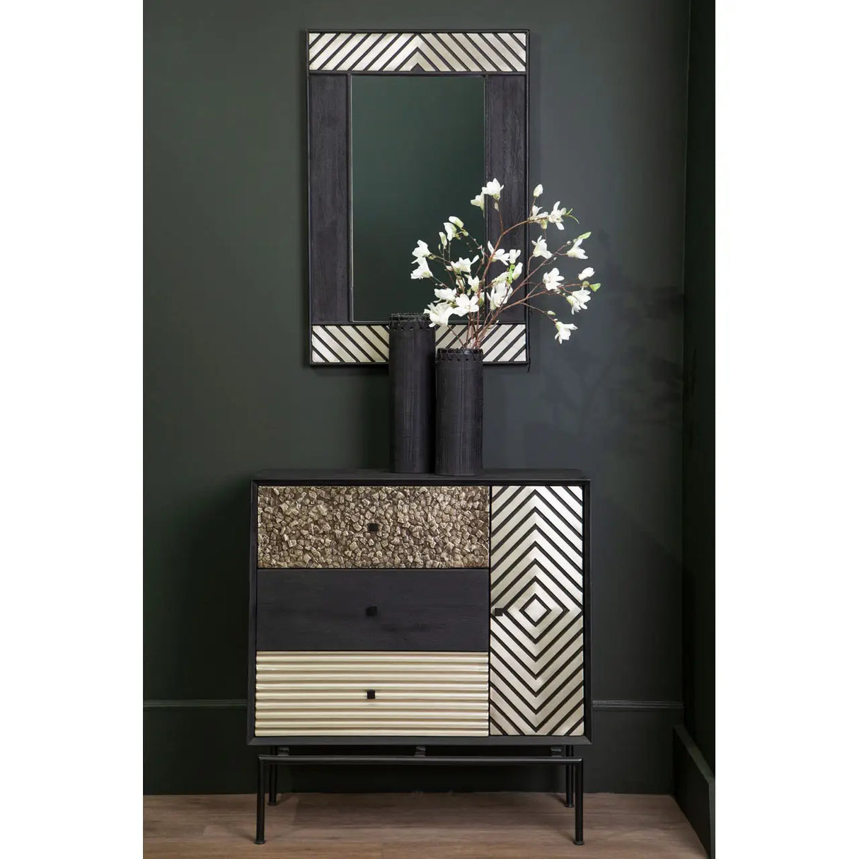 Monot Black Wall Mirror