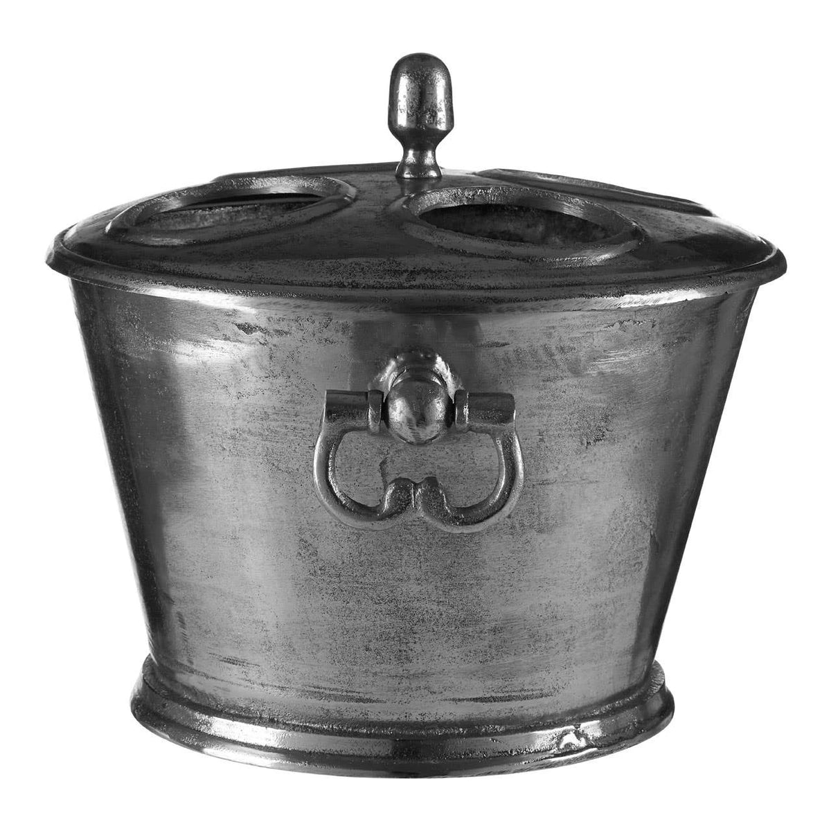 Sterling wine cooler front view with decorative drop handle