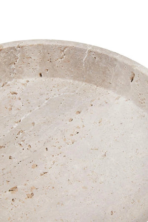 Tivoli Travertine Round Wide Rim Bowl, alternative view.