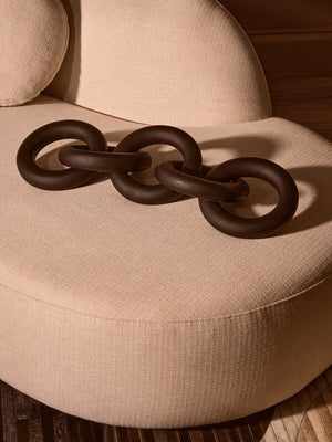 Silva Black Wood 5 Link Chain Decor