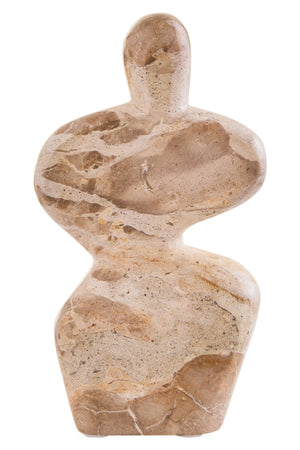 Ossa Chocolate Marble Curved Sculpture, alternative view.