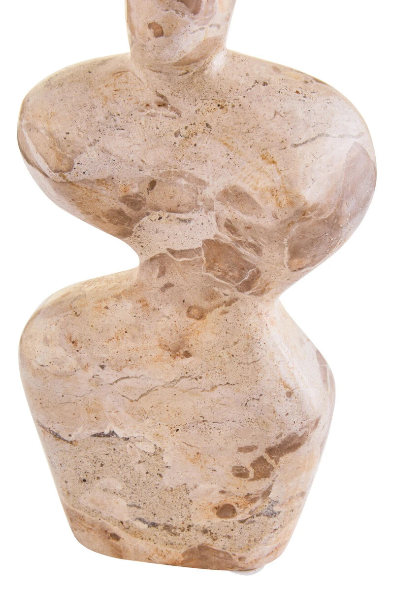 Ossa Chocolate Marble Curved Sculpture, alternative view.
