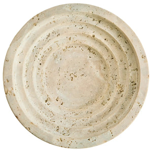Tivoli Travertine Round Tapered Bowl, alternative view.