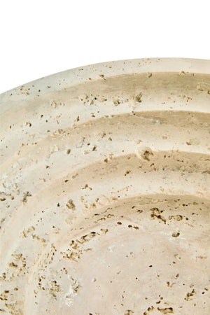 Tivoli Travertine Round Tapered Bowl, alternative view.