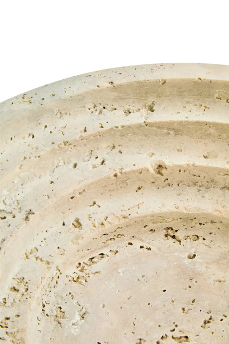 Tivoli Travertine Round Tapered Bowl, alternative view.