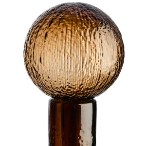 Decorative sphere with a textured surface on a white background