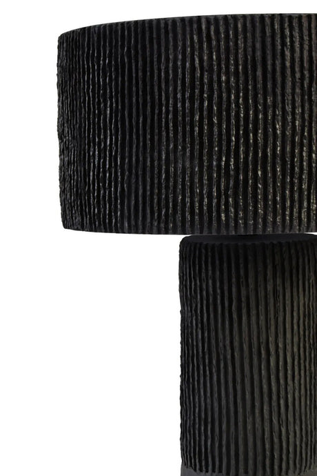 The Luma black table lamp on a white background
