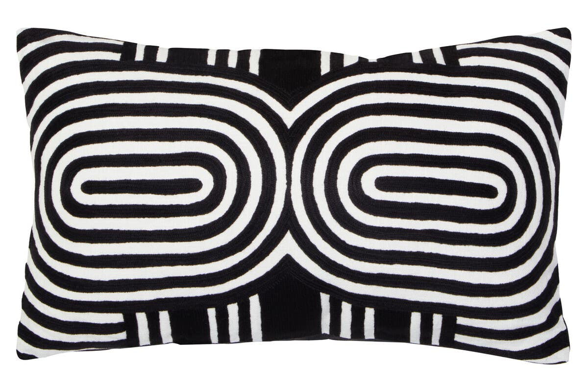 Nuvia Elora Black And White Cushion