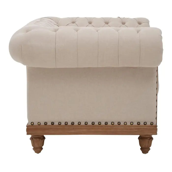 Bibury Mahogany Studded Chesterfield Armchair
