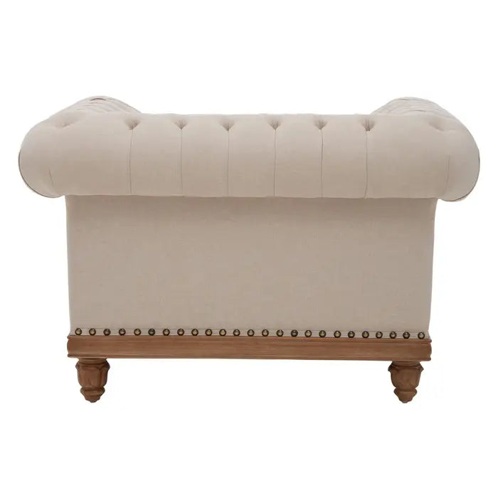 Bibury Mahogany Studded Chesterfield Armchair