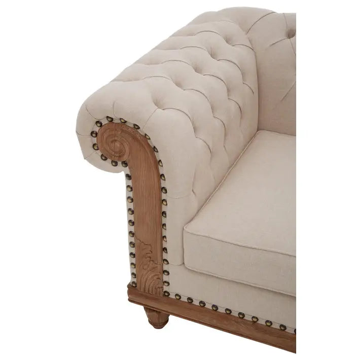 Bibury Mahogany Studded Chesterfield Armchair