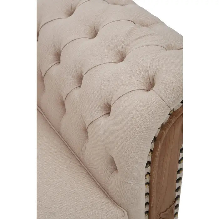 Bibury Mahogany Studded Chesterfield Armchair