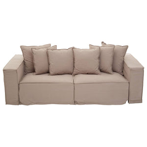 Versailles Three Seater Grey Sofa