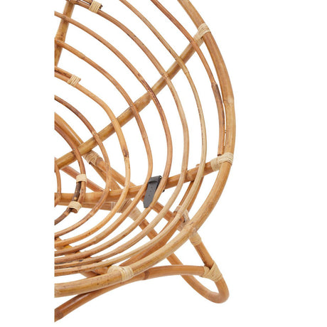 Detail shot of Marano papasan natural rattan chair