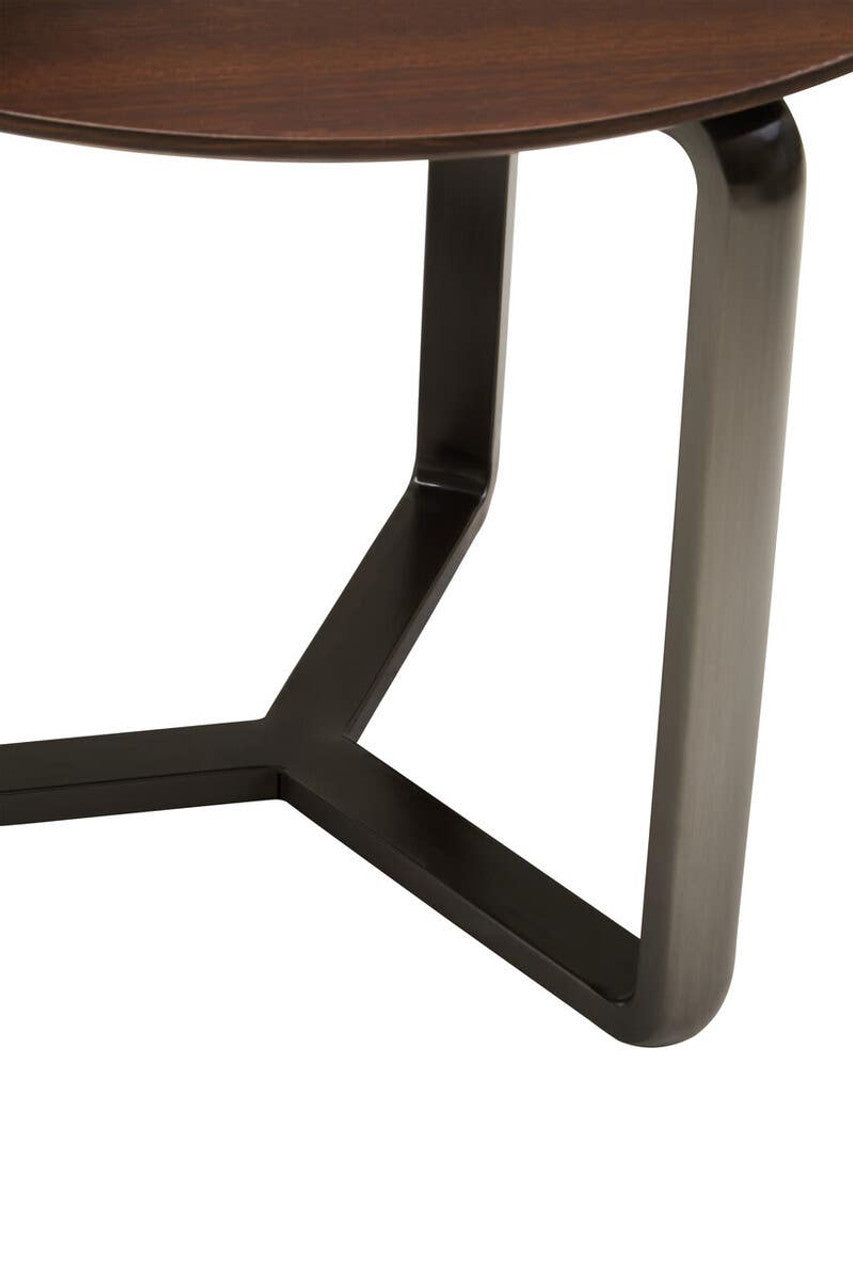 Regalia 2 Tier Round Veneer and Ceramic Coffee Table