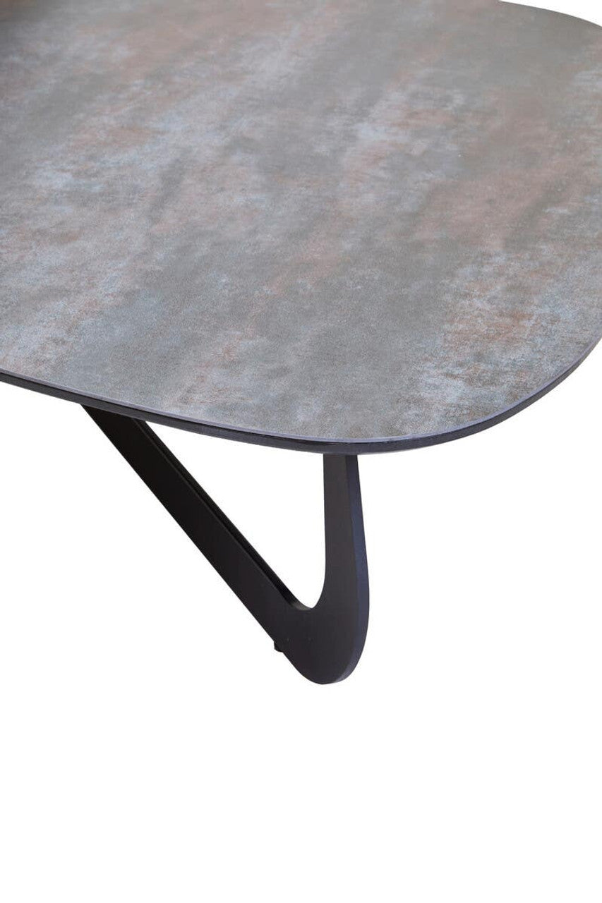 Regalia 2 Tier Large Asymmetrical Ceramic Coffee Table