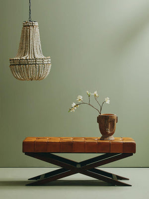 Tierra Bench With Cross Base