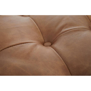 Durango Tufted Leather Rectangle Ottoman