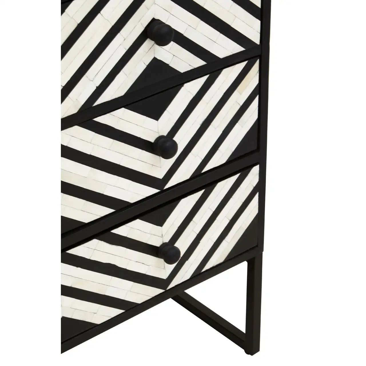 Axis Three Drawer Chest with Bone Inlay