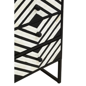 Axis Three Drawer Chest with Bone Inlay