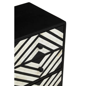 Axis Three Drawer Chest with Bone Inlay