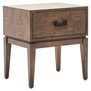 Verona Antique Grey Bedside Table