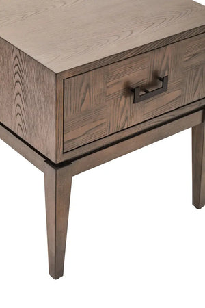 Verona Antique Grey Bedside Table