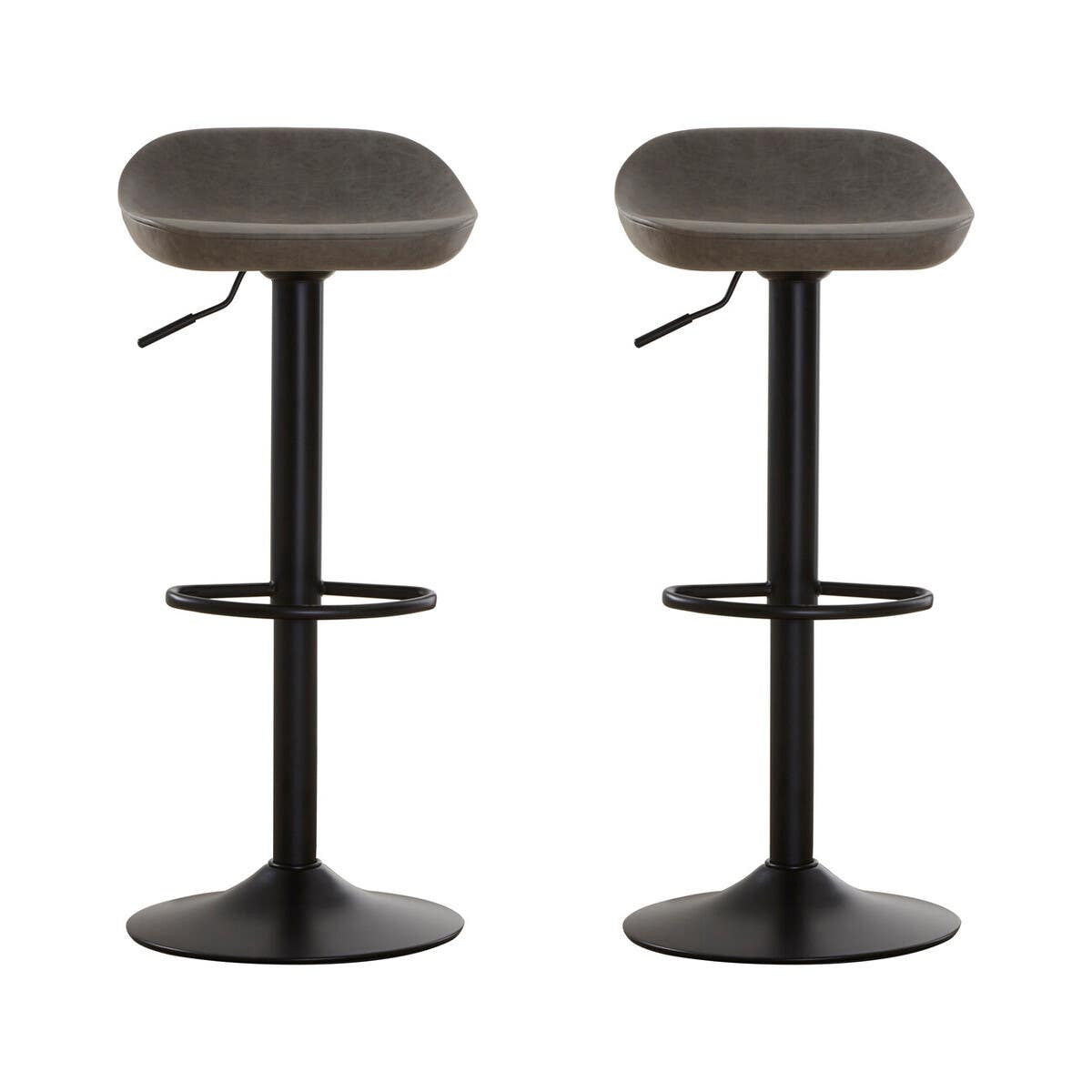 Halton Ash Grey Bar Stools Set of 2