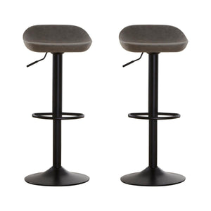 Halton Ash Grey Bar Stools Set of 2