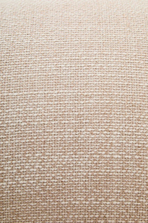 Close up of textured cream linen fabric