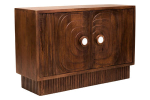 Tara Two Door Carved Mango Wood Sideboard
