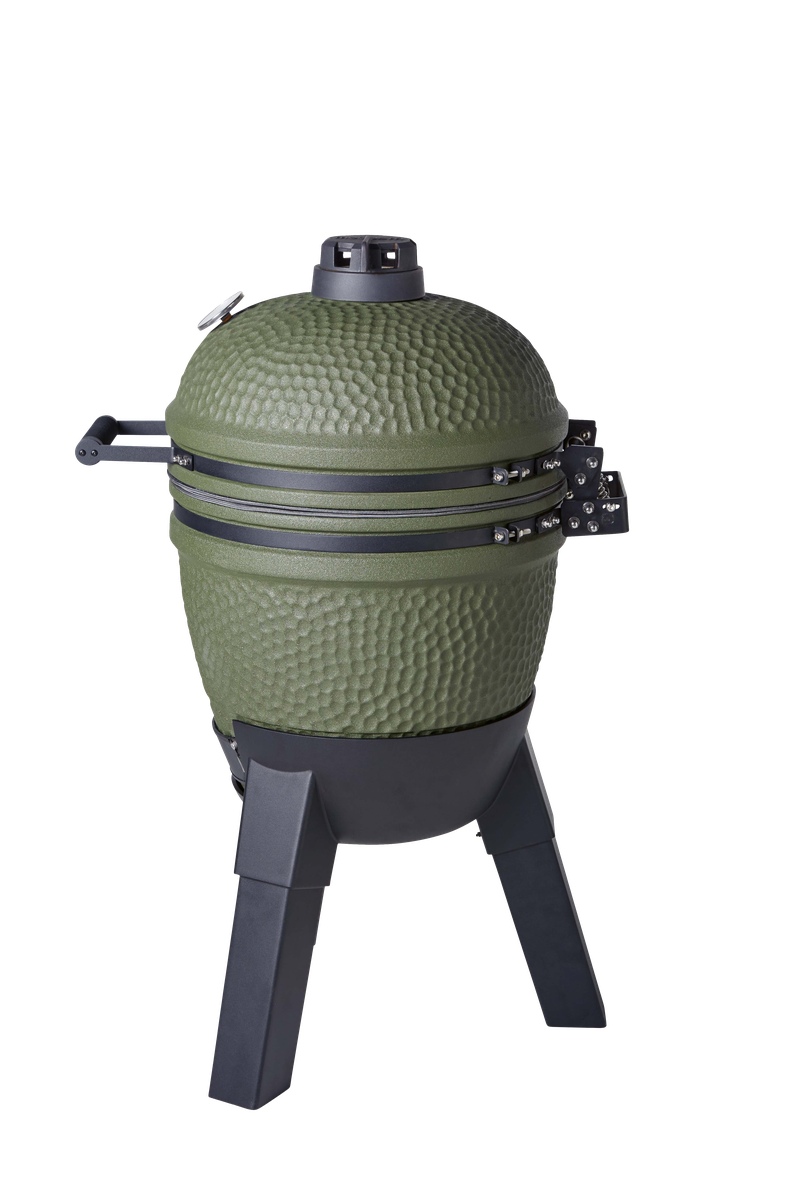 Moddern Kamado Barbecue Olive Green With Aluminium Base & Legs