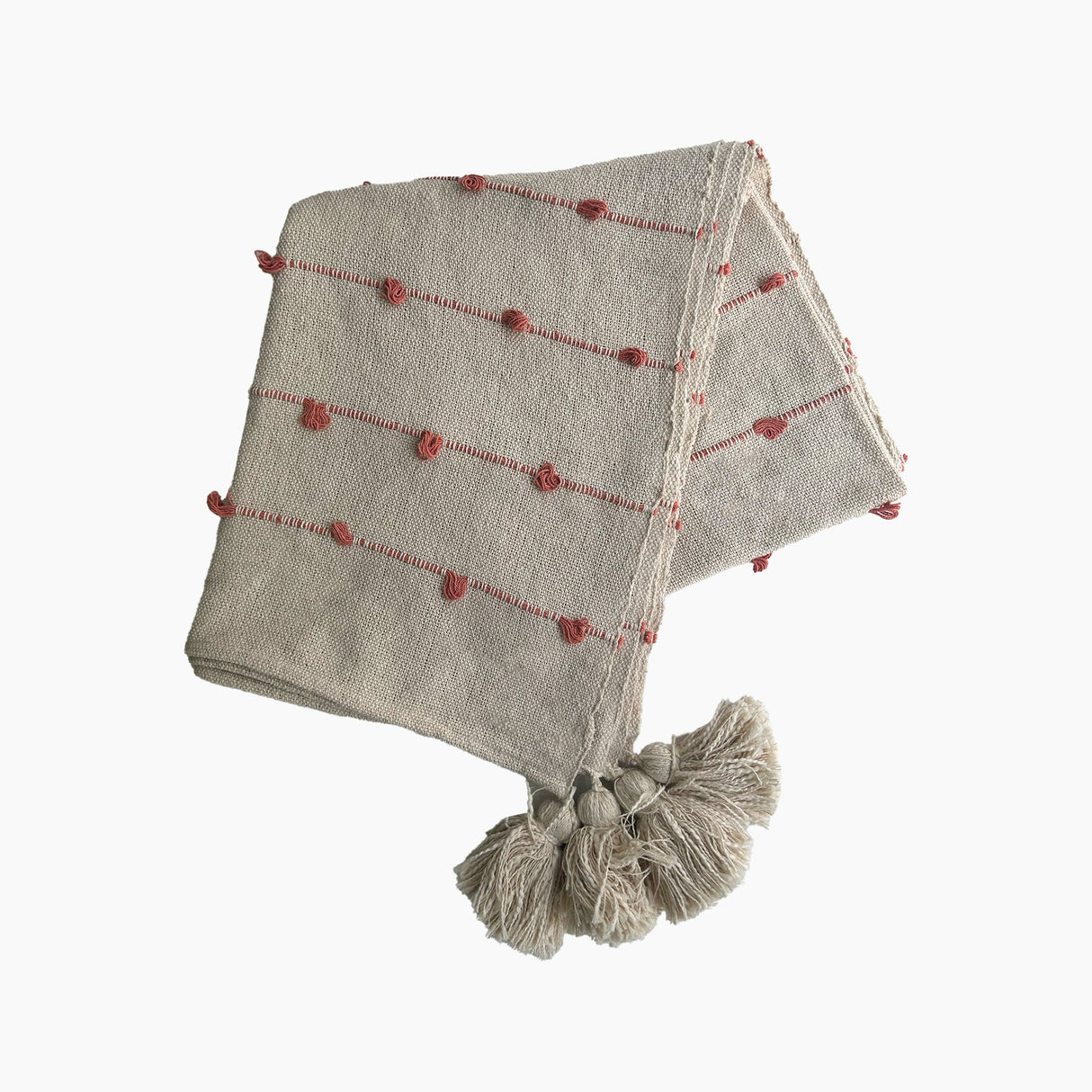 Ziba Peach Cotton Throw